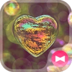 heart bubble theme +home android application logo